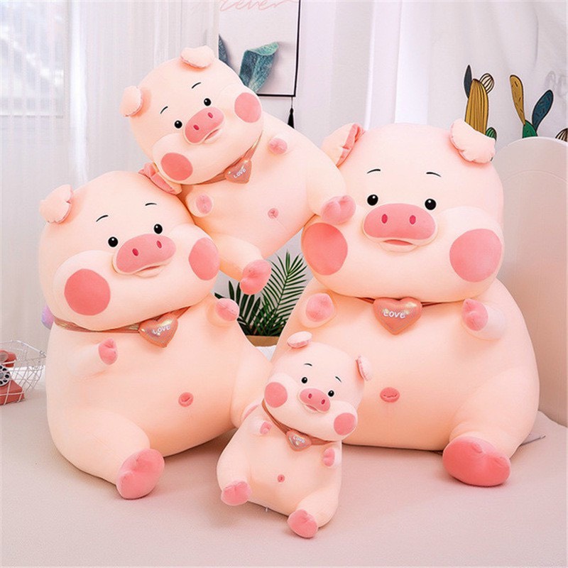 Gấu Bông Heo Má Hồng , Gối Ôm Heo Ú Má HồNg Siêu To KhổNg Lồ Size 70Cm