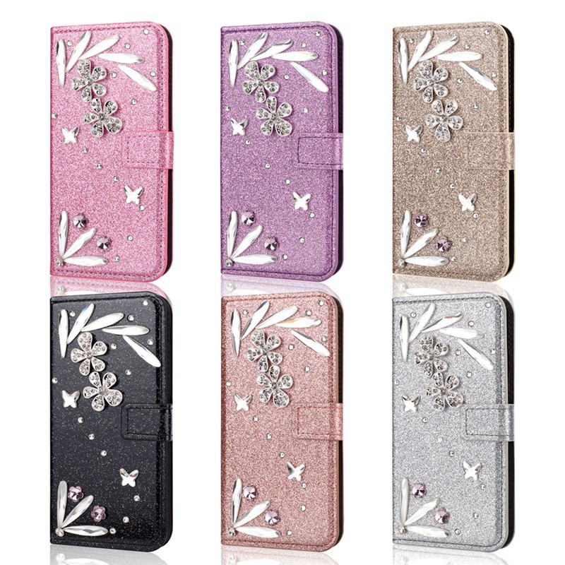 Bao da điện thoại đính đá lấp lánh cho Samsung Galaxy J3 J5 J7 2016 | BigBuy360 - bigbuy360.vn