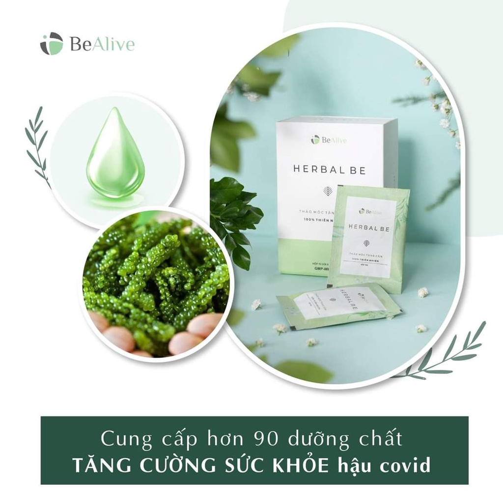 Tăng Cân Herbal Be của BEALIVE Chính Hãng Herbalbe Giúp Tăng Cân Hiệu Qủa Tăng 2-3 Kg sau 20 Ngày