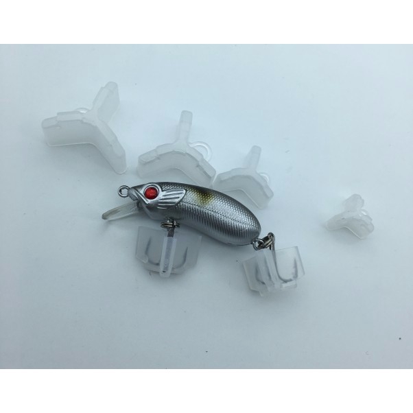 Set 20 Phụ Kiện Nhựa Bọc Móc Câu Cá 5 Kích Cỡ Khác Nhau Cỡ 1 2 3 1 / 0 2 / 0 3 / 0