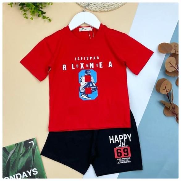 Đồ bộ bé trai LITIBABY in số, chất vải cotton thoáng mát. Mã BST02