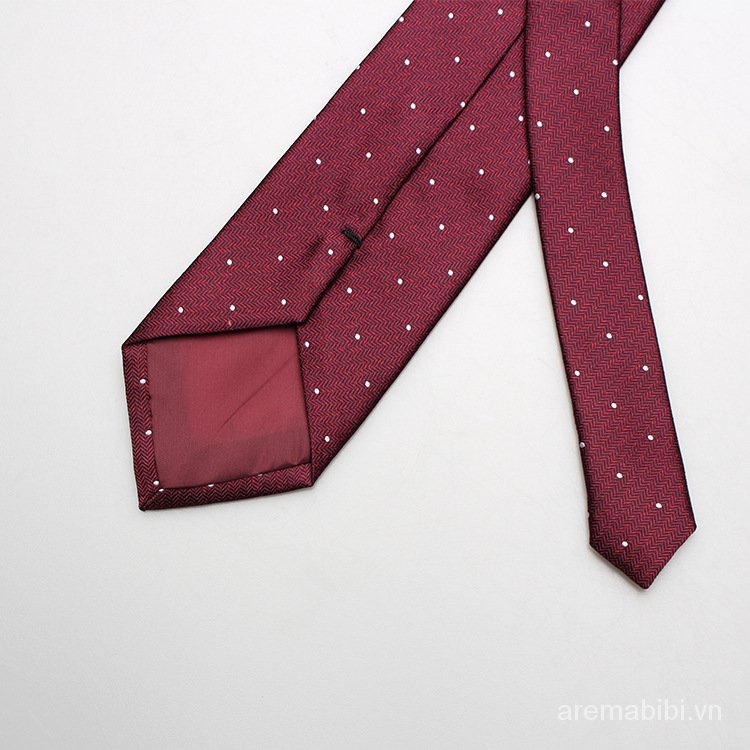Cà vạt 8cm màu đỏ thời trang công sở lịch lãm cho nam giới