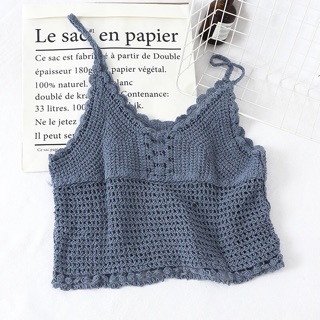 Croptop len đan mùa hè đi biển (HÀNG ORDER)