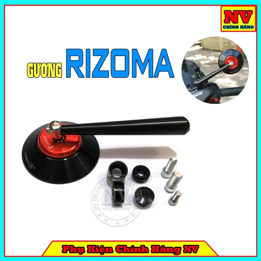 ✓✽Gương xe máy thời trang mini Rizoma chiếu hậu mẫu Tròn gắn chân kính cho AB, SH, SH Mode, Wave,…