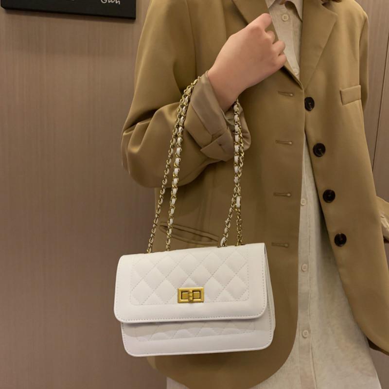 Túi Đeo Vai Hình Vuông Cỡ Nhỏ Phối Dây Đeo Sợi Xích Thời Trang Dễ Phối Đồ