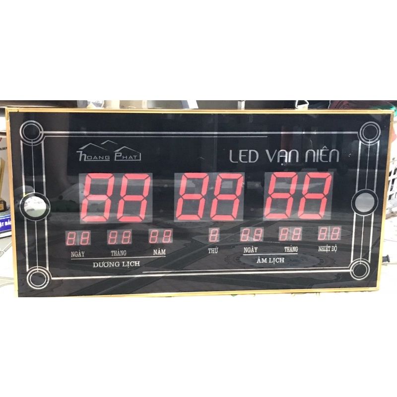 Đồng hồ điện tử Led Vạn Niên mặt kính, chữ to, rõ, dễ nhìn- Hàng cao cấp
