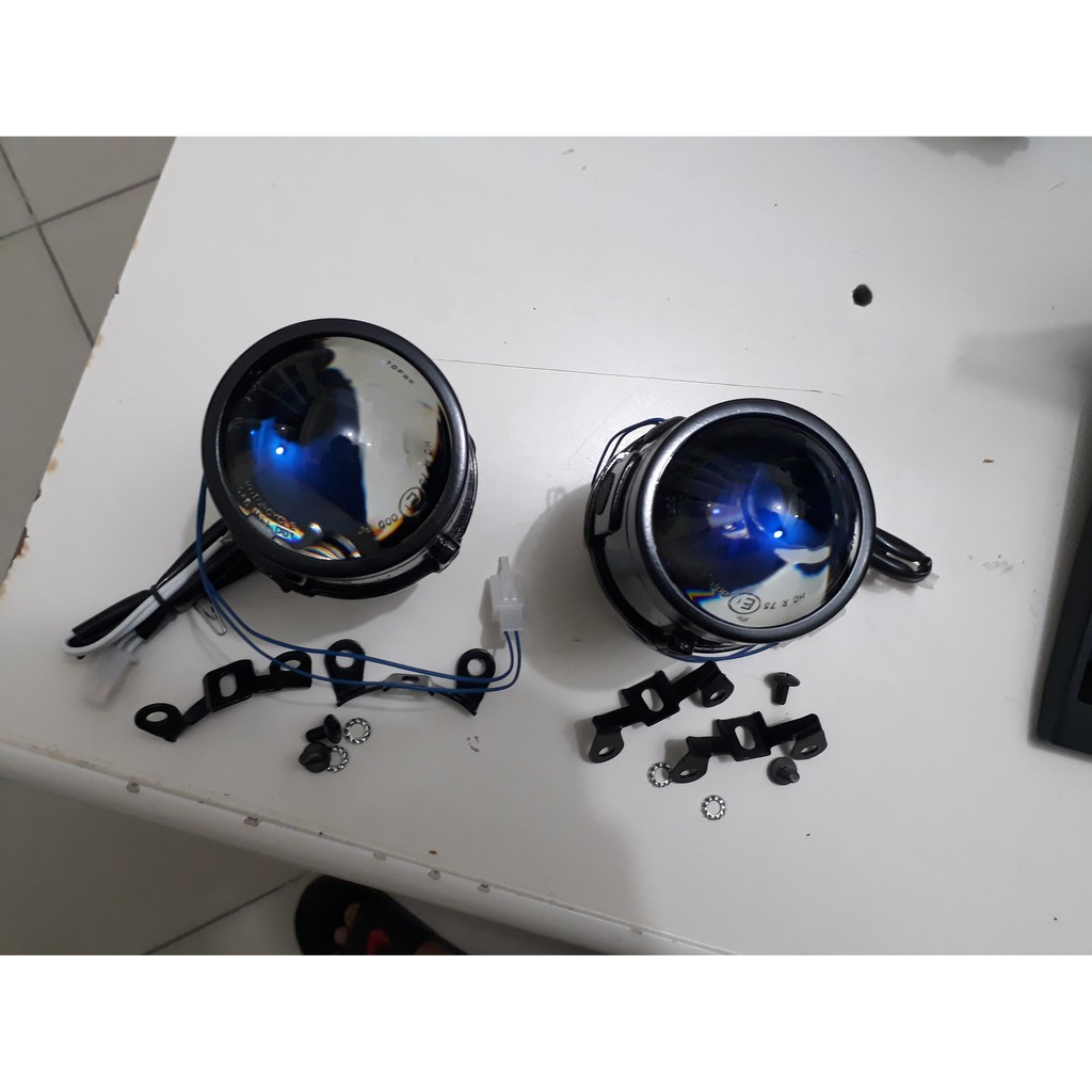 Đèn bi gầm   2,5 inch lens xanh nước biển