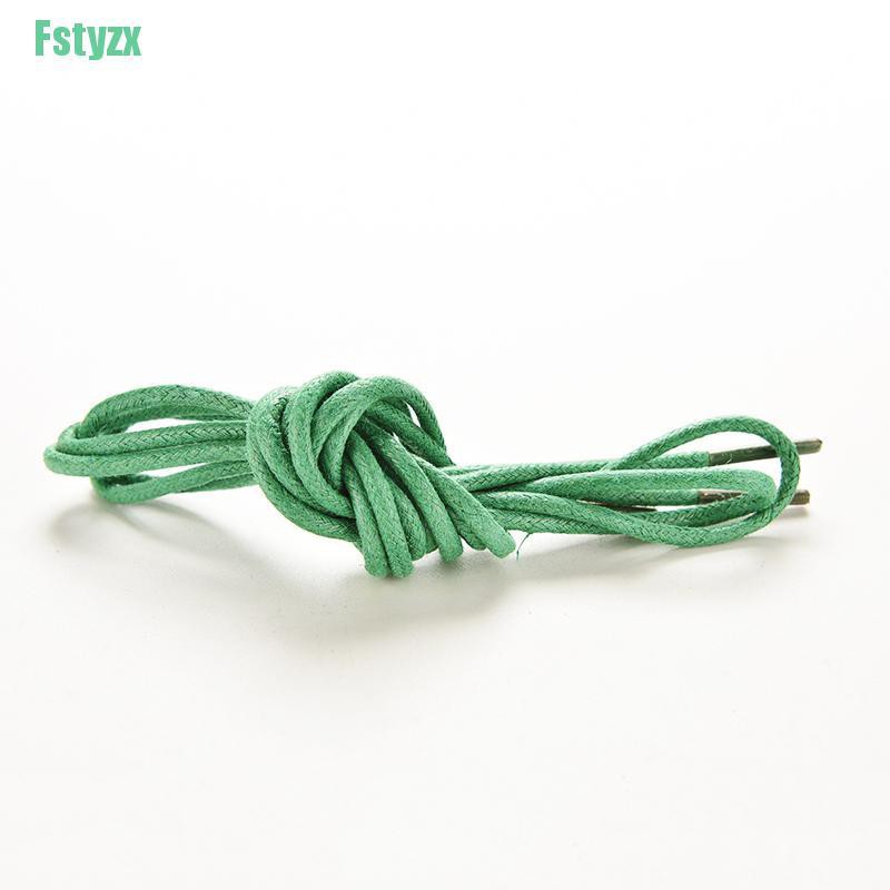 fstyzx Multi Color Cotton Waxed Round Cord String Dress Shoe Laces 85cm 1 Pair