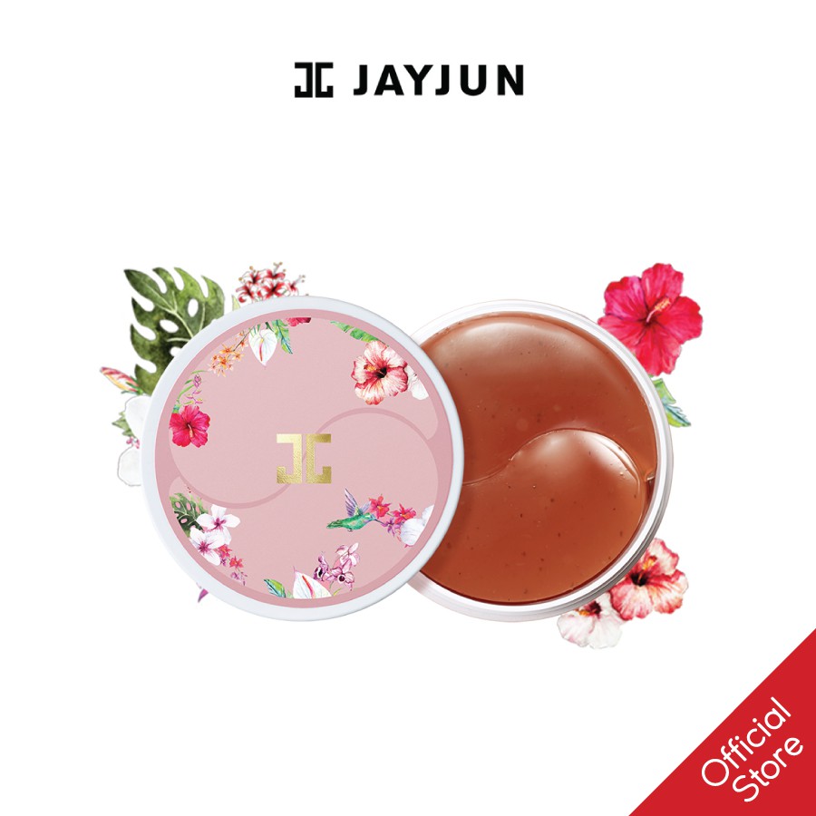 Mặt Nạ Mắt Chiết Xuất Hoa Hồng Chống Thâm JAYJUN Roselle Tea Eye Gel Patch 60 miếng 350g