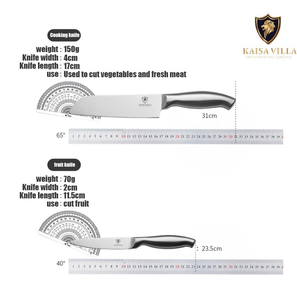 Bộ Dao Kéo 11 Chi Tiết Chính Hãng Kaisa Villa KV-9904 Cao Cấp