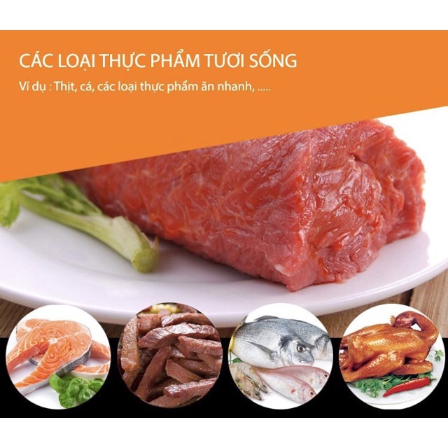 1kg túi + Máy hút chân không ko kén túi hút được tất cả các loại thực phẩm [Hà Nội]