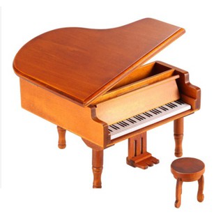 [CỠ ĐẠI] Hộp nhạc đàn piano bằng gỗ cá tính