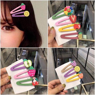 Bộ 3 kẹp tóc hình hoa quả