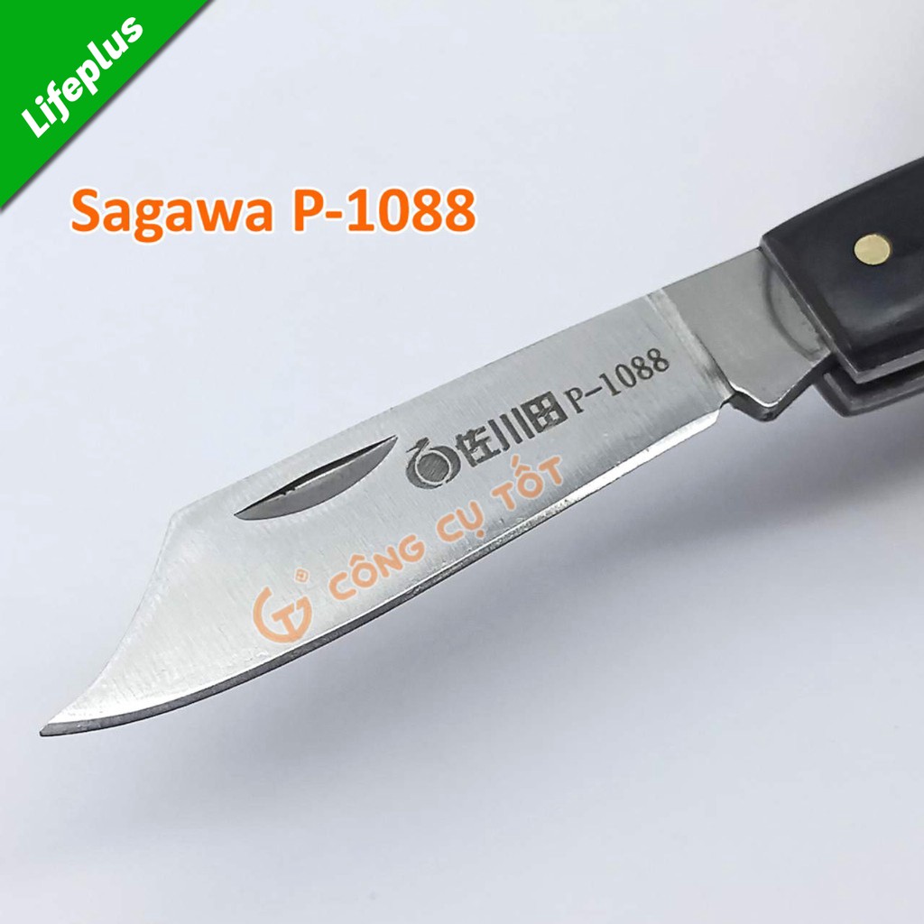 Dao ghép cây chuyên dụng Sagawa P-1088 cán gỗ đen