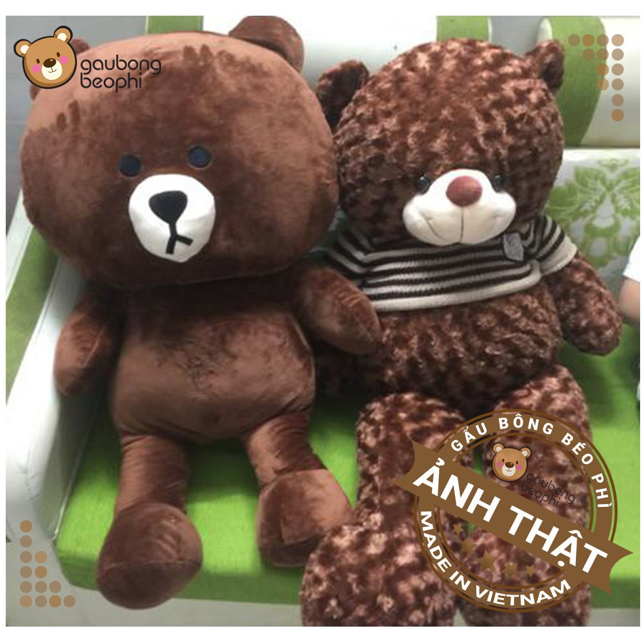 [GBX]Gấu brown khổ vải 1m màu socola Gaubongxanh