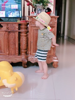 Mũ cói bé trai dư xịn