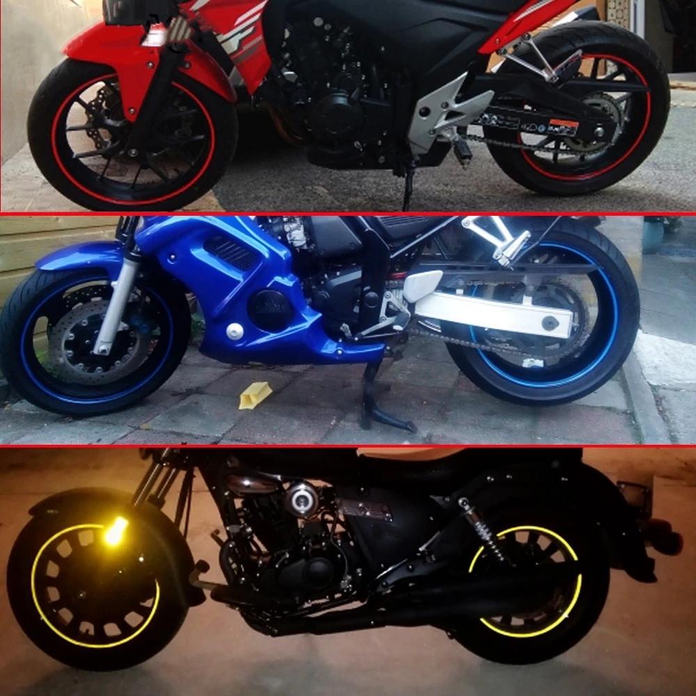 Miếng Dán Trang Trí Viền Bánh Xe Mô Tô Kawasaki Honda 17 &quot;18&quot;