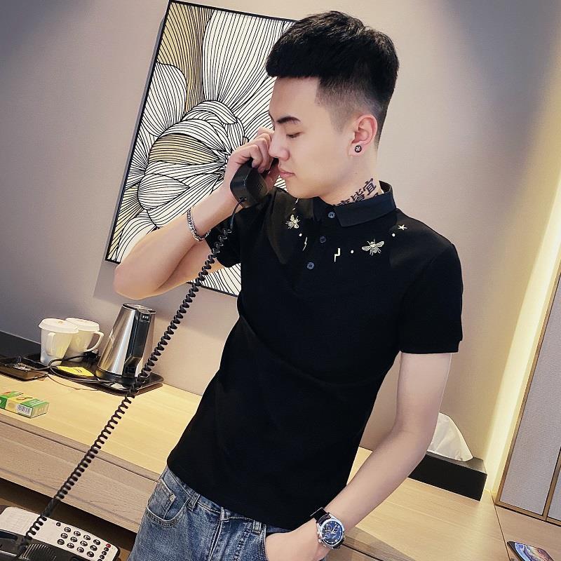 Áo Thun polo Tay Ngắn Dáng Ôm Thời Trang Mùa Hè Dễ Phối Đồ Cho Nam