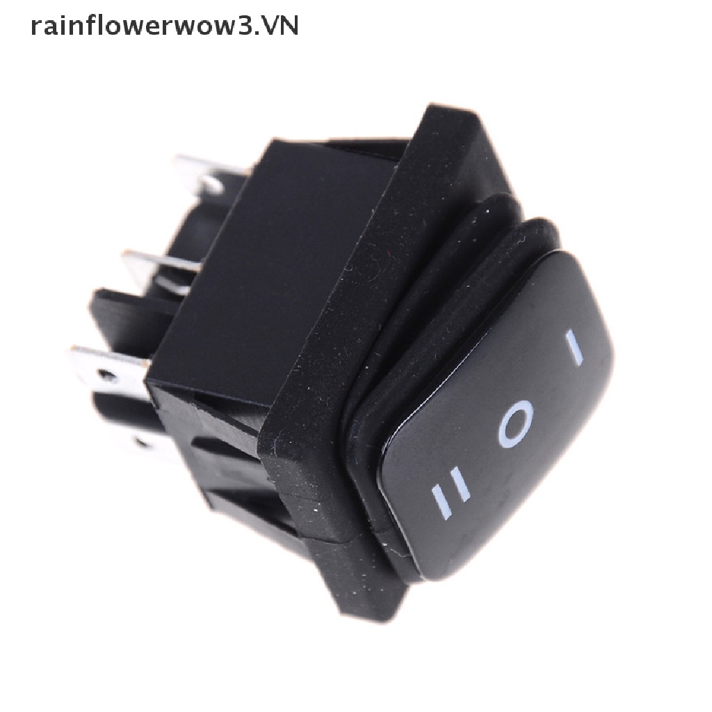 Công Tắc Tự Khóa 6Pin DPDT 12V Màu Đen Chống Thấm Nước