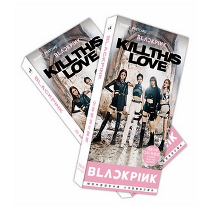 Postcard Blackpink Kill This Love hộp ảnh 30 tấm in hình thần tượng Hàn Quốc quà tặng trang trí xinh xắn