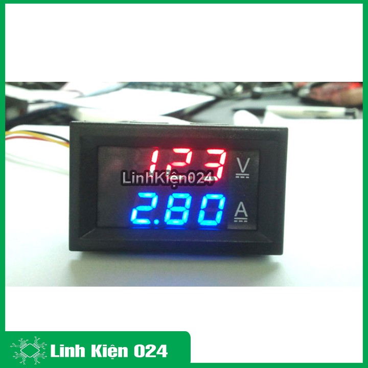 Đồng Hồ Đo Dòng Đo Áp 0-100VDC/100A Có Trở Shunt Đi Kèm