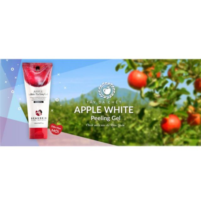 HÀNG CHÍNH HÃNG TẨY da chết Beauskin Apple White Peeling Gel thế hệ mới