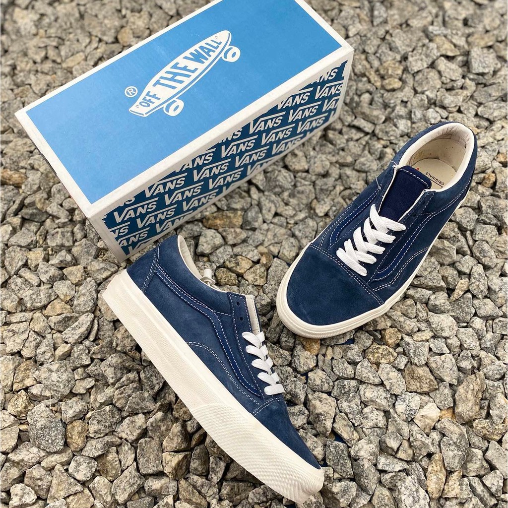 Giày Vans Vault Og Old Skool Lx Vải Canvas Phối Cotton Thiết Kế Trẻ Trung Năng Động