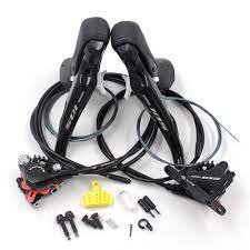 Cặp tay lắc/tay sang số xe đạp thắng đĩa hiệu Shimano 105 ST-R7020 + BR-R7070 Phanh đĩa thủy lực