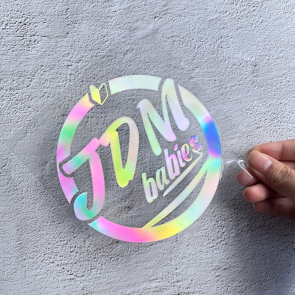 Sticker Laser Dán Kính Chắn Gió Xe Hơi Phong Cách Nhật Bản