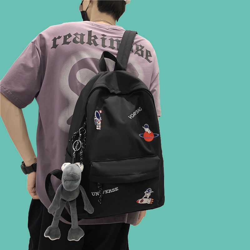 Balo thời trang nam nữ in hình phi hành gia phong cách trẻ trung dễ phối đồ