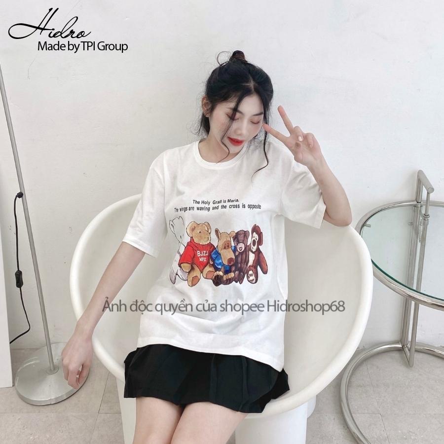 Áo Thun Cổ Tròn Form Rộng Unisex 100% Cotton Phông Nam Nữ In Hình