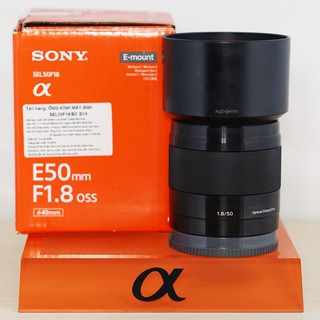 Ống Kính Sony E 50mm F1.8 Đen (SEL50F18) Cũ 95%