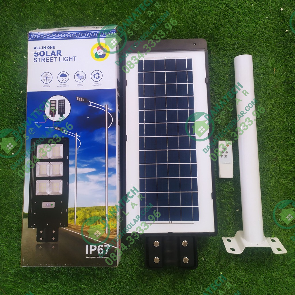 Đèn đường năng lượng mặt trời liền thể cao cấp 200W