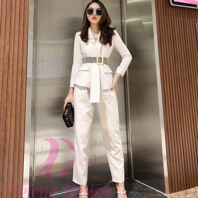 SET VEST THẮT EO CAO CẤP [ HÀNG THIẾT KẾ- KIỂU QUẦN : BAGGING