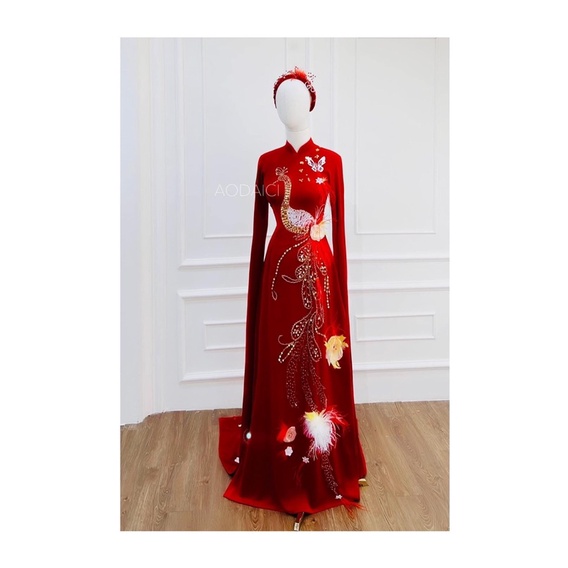 Áo dài cô dâu cao cấp BT40