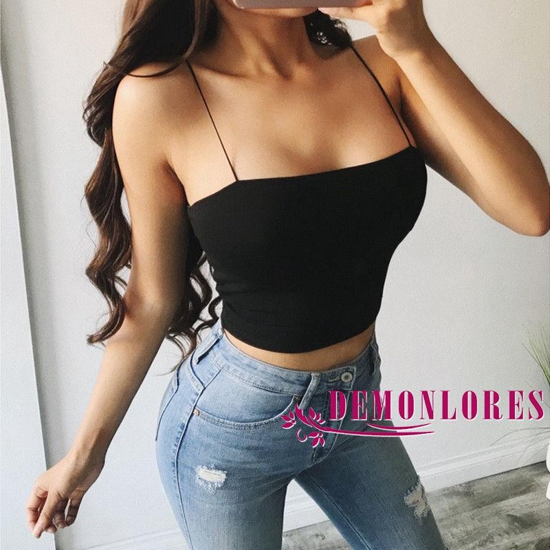 Áo crop top hai dây phong cách quyến rũ trẻ trung dành cho nữ