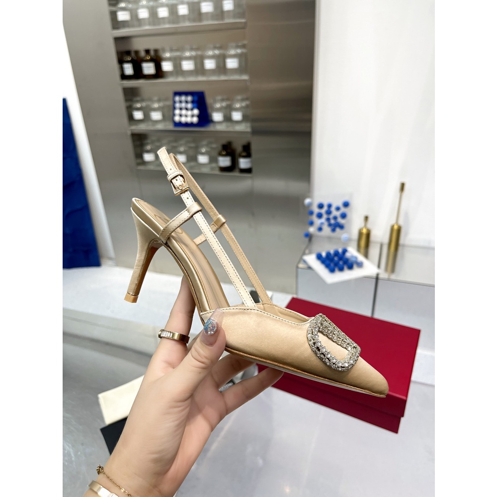Giày cao gót da thật thời trang nữ cao cấp Valentino V sành điệu, thanh lịch và cá tính