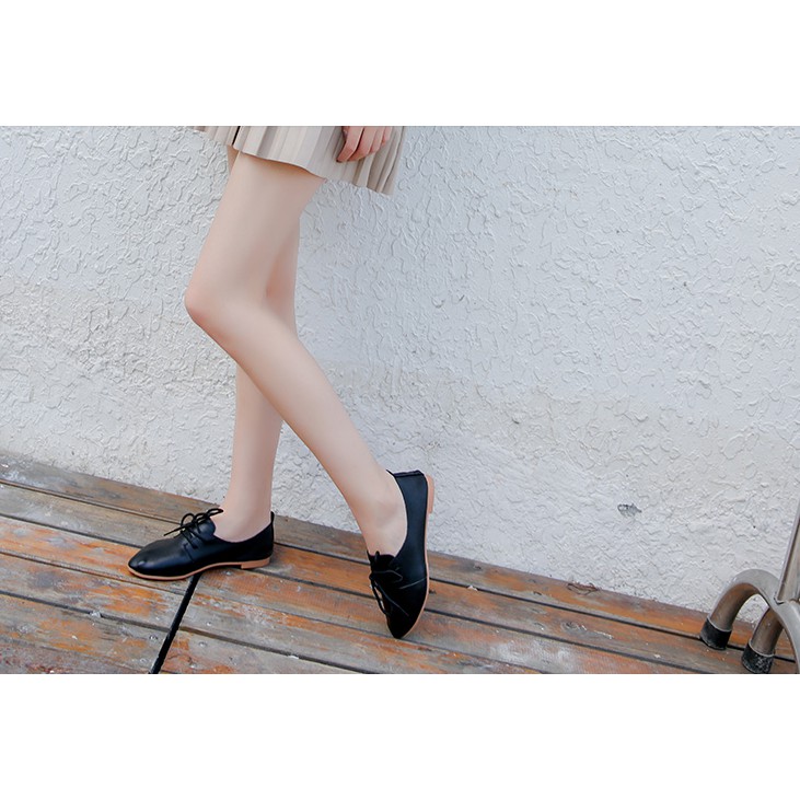 GIÀY oxford nữ, giày bệt buộc dây kèm ảnh thật ở cuối- G216 | BigBuy360 - bigbuy360.vn