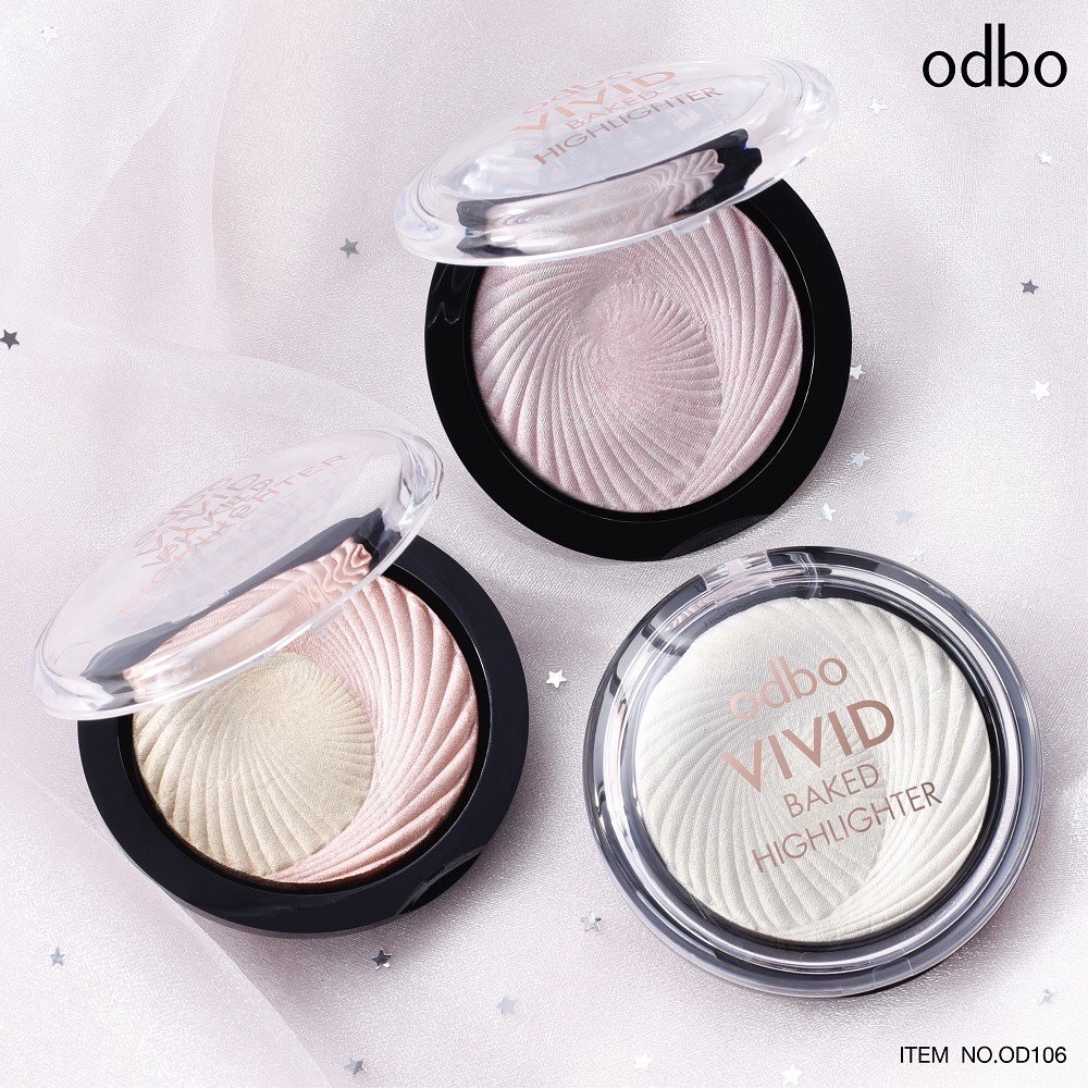 Phấn bắt sáng Odbo vivid baked highlighter 7,5g