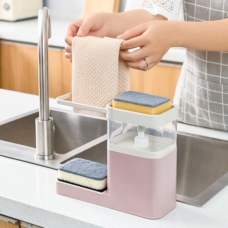 Hộp đựng nước rửa chén có giá treo tiện lợi