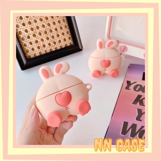 Case airpods 1/2/pro mông thỏ trái tim
