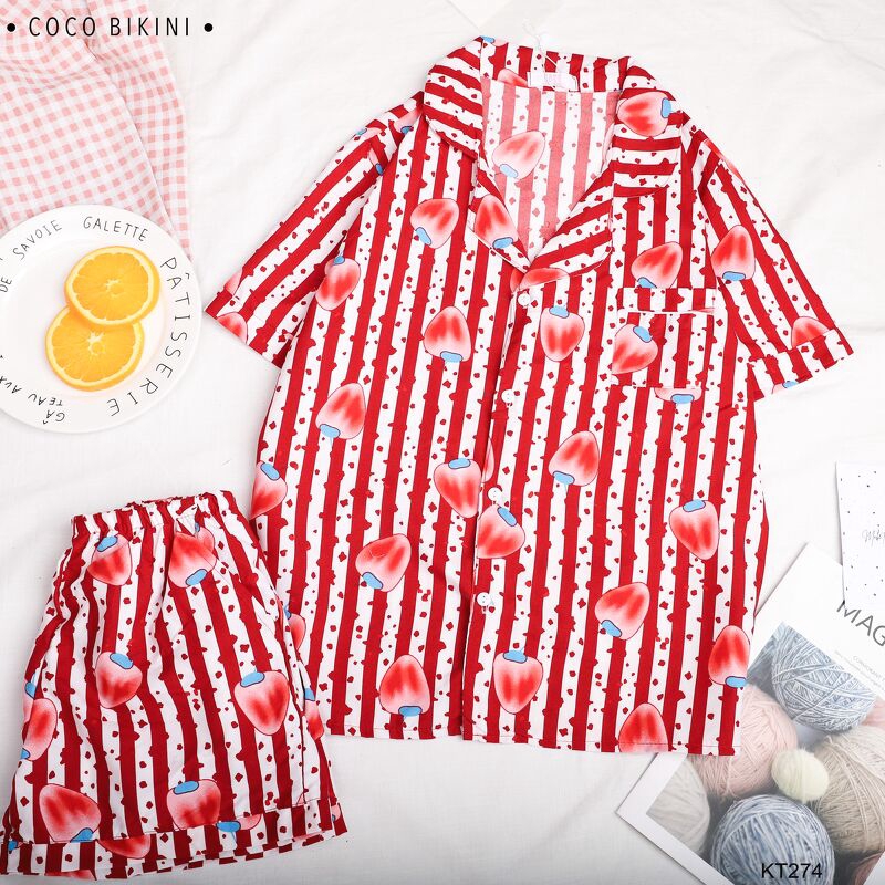 [Mã WA1606 giảm 15% đơn 99k] 𝑪𝑶𝑪𝑶 𝑩𝑰𝑲𝑰𝑵𝑰 Bộ Đồ Ngủ - Đồ Mặc Nhà Kate Thái ( KT274 ) | BigBuy360 - bigbuy360.vn