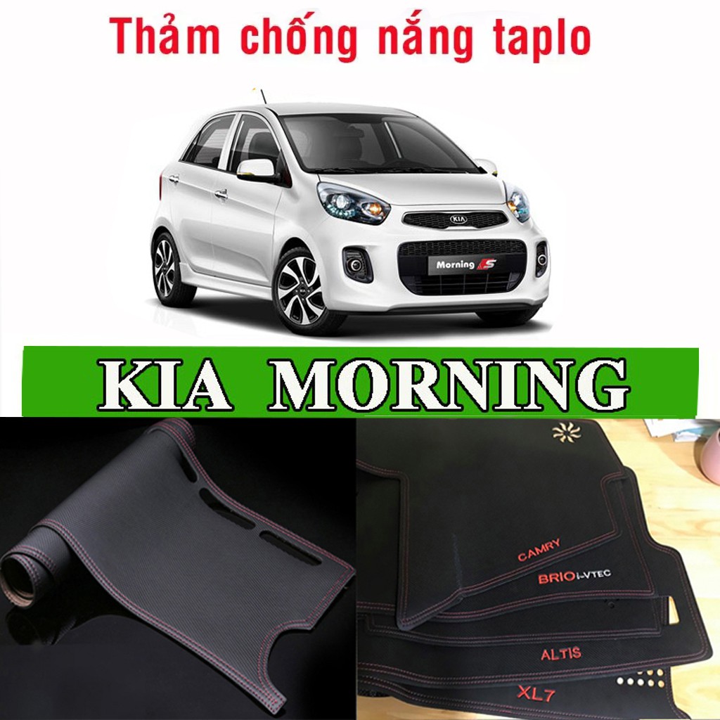 Thảm Taplo Da Carbon Xe Kia Moning 2012-2022