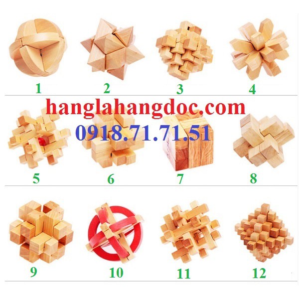 Đồ chơi thử thách tháo lắp Wood Puzzle