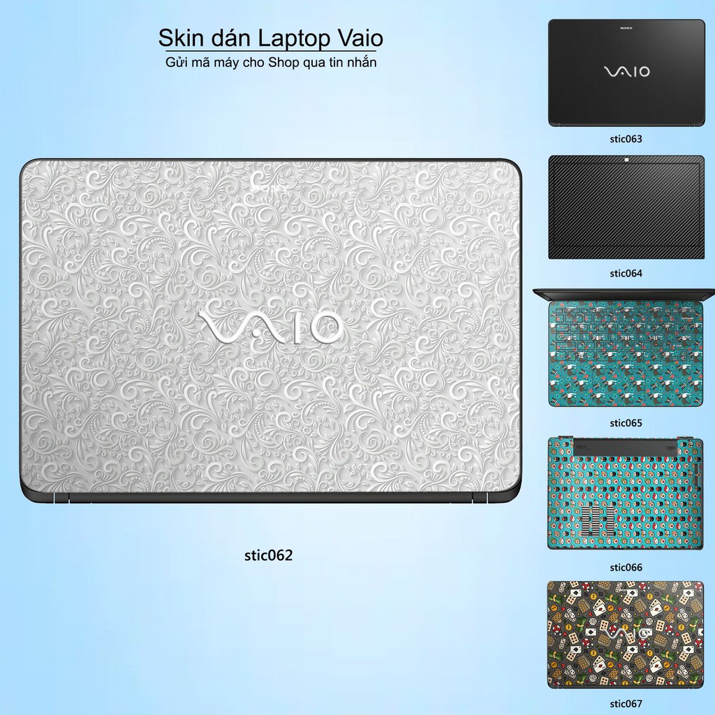 Skin dán Laptop Sony Vaio in hình Hoa văn sticker _nhiều mẫu 11 (inbox mã máy cho Shop)