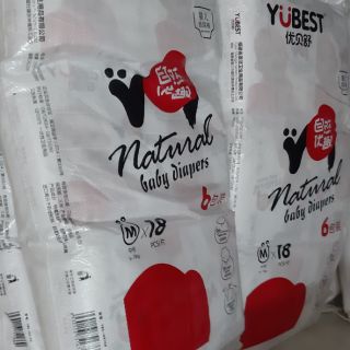 Tã dán yubest natural S132, M108, L96, XL84