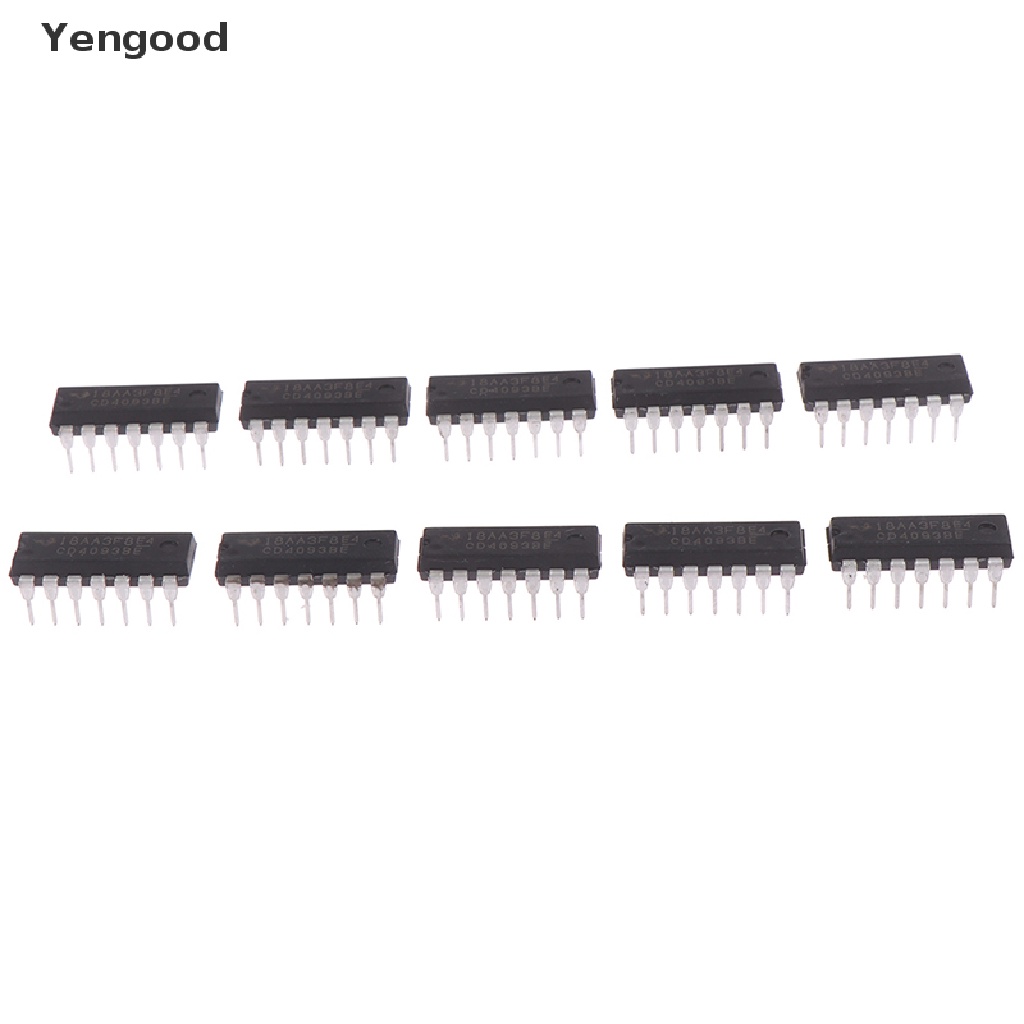 Bộ 10 CHIP CD4093BE CD4093 4093 DIP-14 Chất Lượng Cao