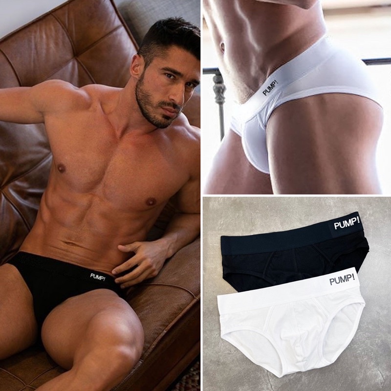 Quần lót nam, quần lót tam giác Pump thun cotton màu trơn