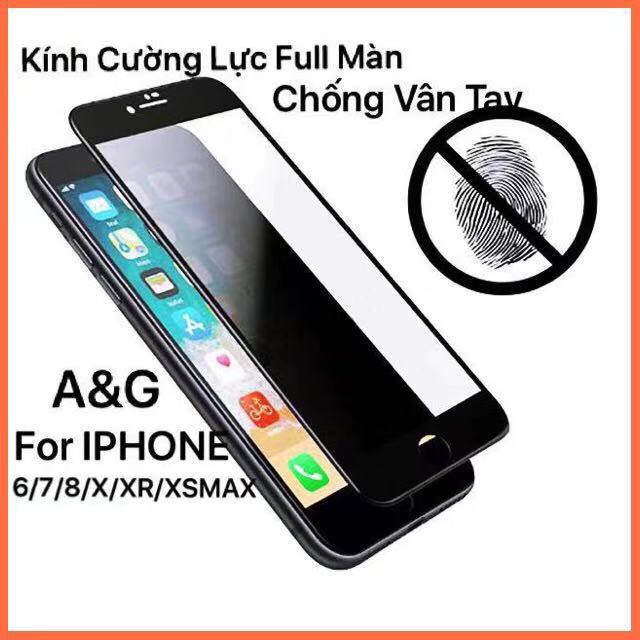 [CƯỜNG LỰC NHÁM] Kính Cường Lực Nhám Full Màn Chống Vân Tay Iphone 6/7/8/X/Xs/XsMax/11/12/12PROMAX