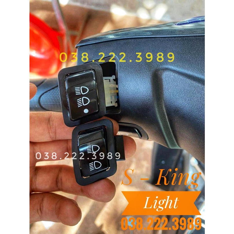 Công Tắc TẮT ĐÈN Xe Máy, 3 Chế Độ PHA - COS - TẮT ĐÈN Hàng CAO CẤP LOẠI 1